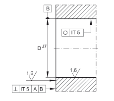 角接觸球軸承單元 DKLFA40115-2RS, 雙向，螺釘安裝，兩側(cè)唇密封，帶平端的法蘭