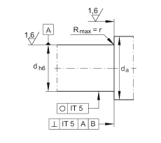 角接觸球軸承單元 DKLFA40115-2RS, 雙向，螺釘安裝，兩側(cè)唇密封，帶平端的法蘭