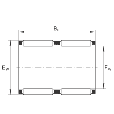 滾針及保持架組件 K80X88X40-ZW, 根據 DIN 5405-1/ ISO 3030 標準，雙列