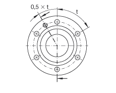 推力角接觸球軸承 ZKLF1255-2Z, 雙向，螺釘安裝，兩側間隙密封