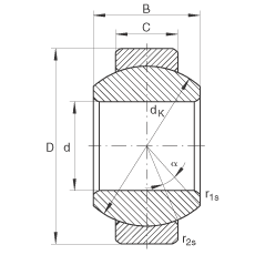 關節軸承 GE12-FO, 根據 DIN ISO 12 240-1 標準，需維護