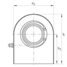 液壓桿端軸承 GF110-DO, 根據 DIN ISO 12 240-4 標準，帶焊接面，需維護