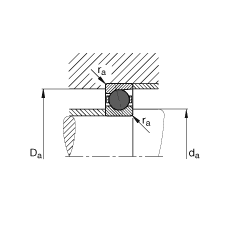 主軸軸承 HCB7228-C-T-P4S, 調(diào)節(jié)，成對或單元安裝，接觸角 α = 15°，陶瓷球，限制公差